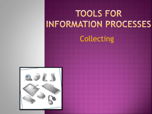 Tools for information processes intro