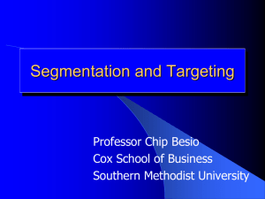 Segmentation - Southern Methodist University