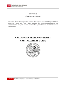 Capital Assets Guide - The California State University