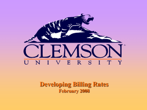 each billing rate - Clemson University