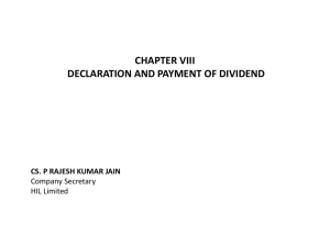 Chapter VIII Dividend Final
