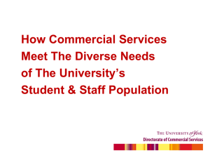 How Commercial Services Meet The Diverse Needs of The