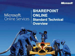 SharePoint Online Standard Technical Overview Dark