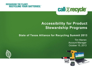 - State of Texas Alliance for Recycling