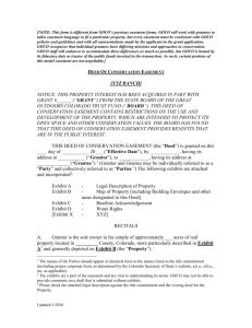 Model Conservation Easement