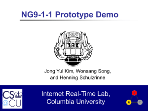 NG9-1-1 Prototype Demo - Emergency Services Workshop