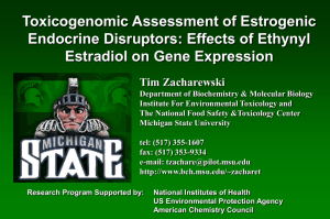 Effects of Ethynyl Estradiol on Gene Expression