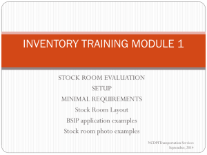 inventory training module 1