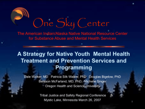 A Strategy for Native Youth Mental Health