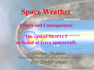 Space Weather Effects and consequences