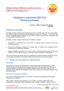 Improvement in the domains of children's difficulties