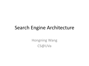 Search Engine Architecture