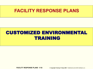 facility response plans