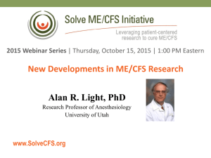 New developments in research on ME/CFS