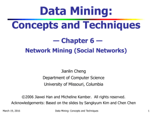 Network Mining - University of Missouri