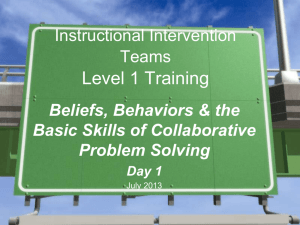level 1 training July 2013