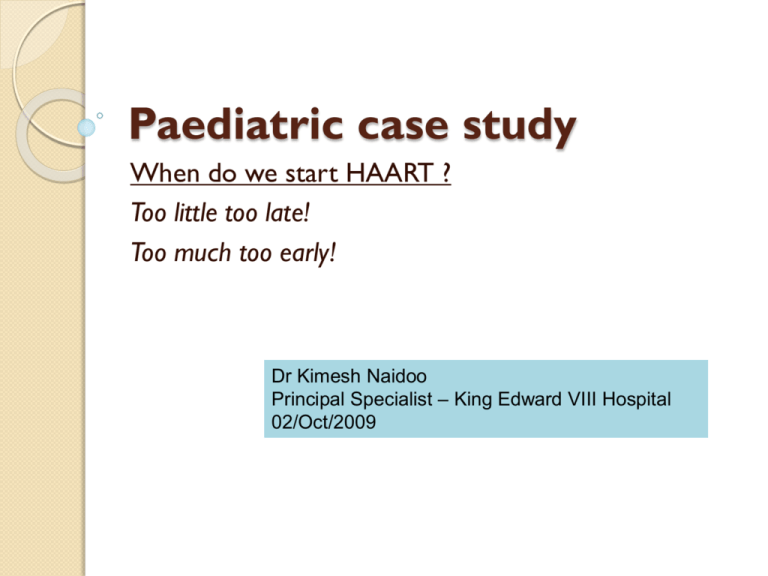 case study topics in pediatrics