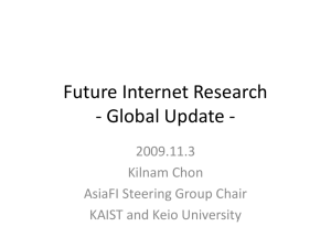 Future Internet Research - Global Update