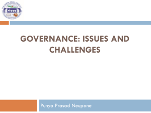 Governance in Nepal: Context, Discourse and Critical Gaps