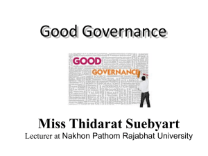 Good Governance