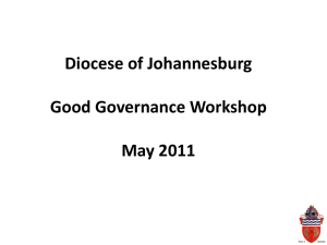 What is Good Governance? - Diocese of Johannesburg