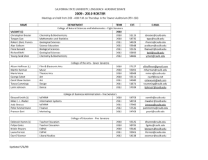 2010 roster - California State University, Long Beach