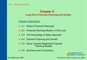 Long-term Financial Planning and Growth