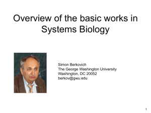 Overview of basic works in system biology