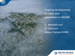 Ongoing developments on radar data assimilation in AROME