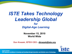 Learn more about how “ISTE Takes Leadership Global for Digital