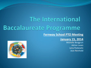 The Effects of the International Baccalaureate Programme