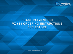 Chase Paymentech - Verifone Support Portal