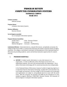 CIS Program for 2011