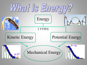 Potential or Kinetic Energy? - Ms. Alvarez