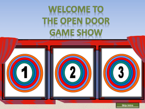 Open Door with Questions Game