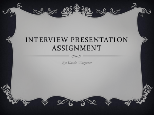 Interview Presentation Assignment