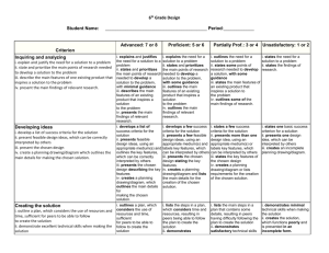 6 th Grade Design
