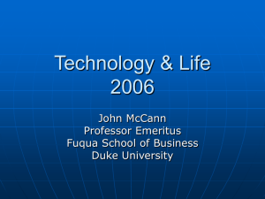 Technology & Life - Duke University's Fuqua School of Business