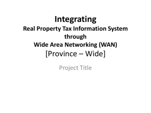 WAN Project Proposal