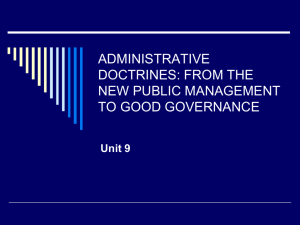 ADMINISTRATIVE DOCTRINES14