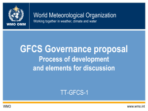GFCSGovernance - Global Framework for Climate Services