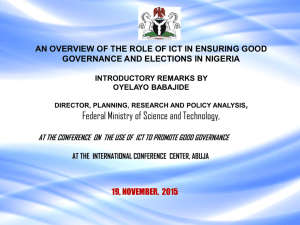 an overview of the role of ict in ensuring good governance and