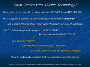 Great Science vs. Viable Technology