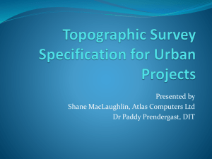 Topographic Survey Specification for Urban Projects