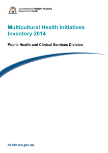 Multicultural Health Initiatives Inventory 2014