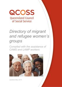 Directory of migrant and refugee women's groups
