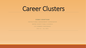 Career Clusters - College Tech Prep in North Carolina