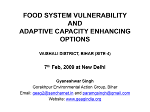 IGP Case Study 4 - Global Environmental Change and Food Systems