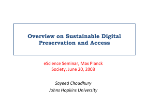 eScience Seminar – Max Planck Society – June 20, 2008 Report