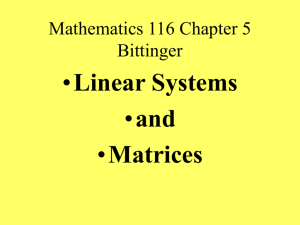 Mathematics 116 Chapter 5